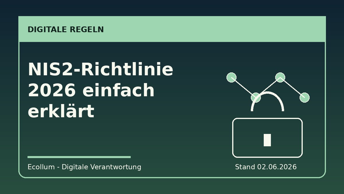 Editorial-Grafik zur NIS2-Richtlinie 2026 mit Netzwerk- und Schlossmotiv